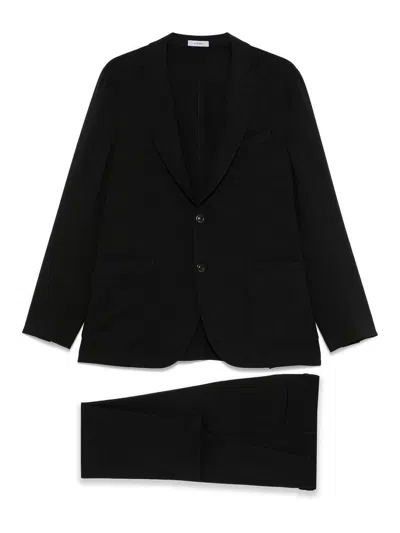 Boglioli Wool Double-breasted Suit In Blue