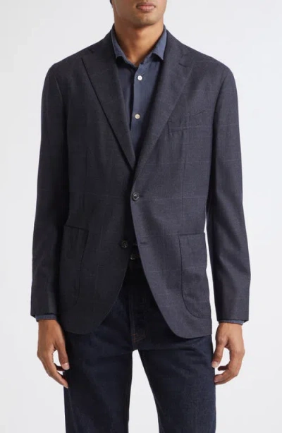 Boglioli Wool Double Cloth Sport Coat In Blue