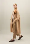 Boglioli Wool Double Overcoat In Camel