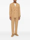 Boglioli Wool Double-breasted Suit In Green