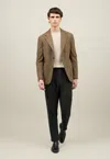 Boglioli Wool Flannel Windsor Jacket In Brown