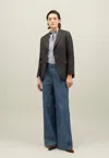 Boglioli Wool Hopsack Bianca Blazer In Brown