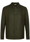 Boglioli Button-up Collared Jacket In Green
