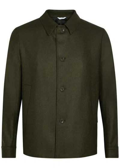 Boglioli Button-up Collared Jacket In Green