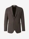 Boglioli Wool Knitted Blazer In Green