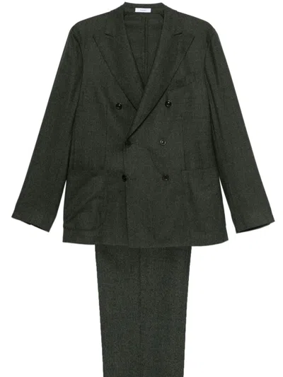 BOGLIOLI BOGLIOLI WOOL PIED-DE-POULE SUIT