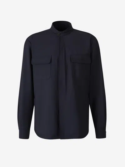 BOGLIOLI BOGLIOLI WOOL POCKETS OVERSHIRT