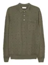 Boglioli Wool Polo Shirt In Green
