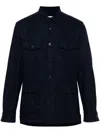 Boglioli Wool Shirt Jacket In Blue