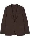 Boglioli Wool Single-breasted Blazer In Brown