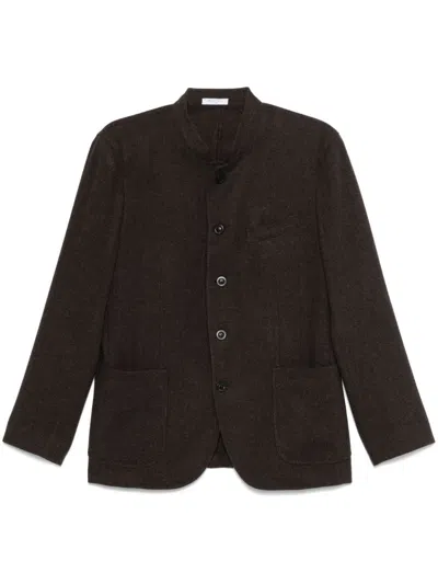 Boglioli Wool Single-breasted Jacket In Brown