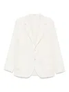 Boglioli Wool Single-breasted Jacket In White