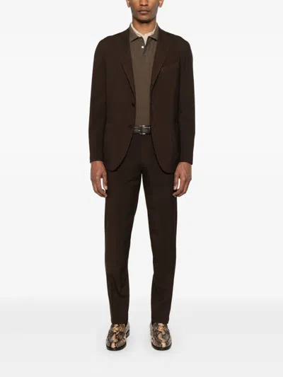 Boglioli Wool Suit In Brown