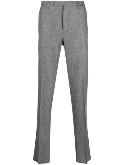 Boglioli Virgin-wool Tailored Trousers In Grey