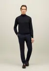 Boglioli Wool Turtleneck In Blue