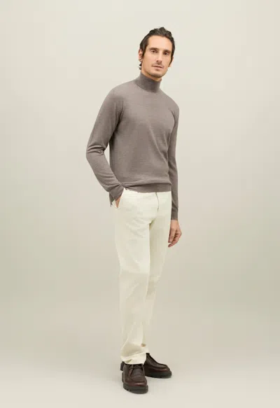 Boglioli Wool Turtleneck In Gray
