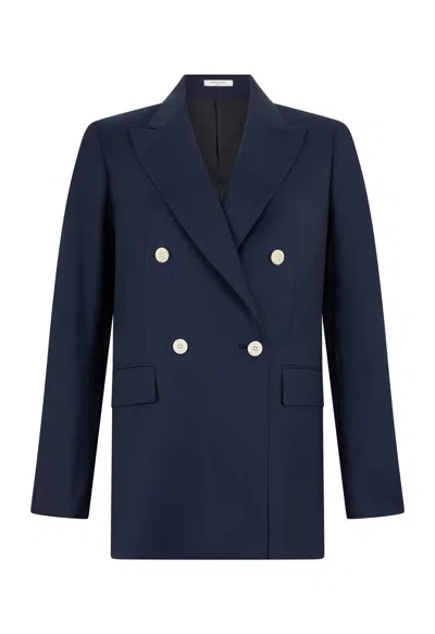 BOGLIOLI WOOL TWILL BIANCA BLAZER