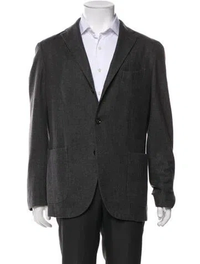 Pre-owned Boglioli Wool Two Button Blazer In Gray