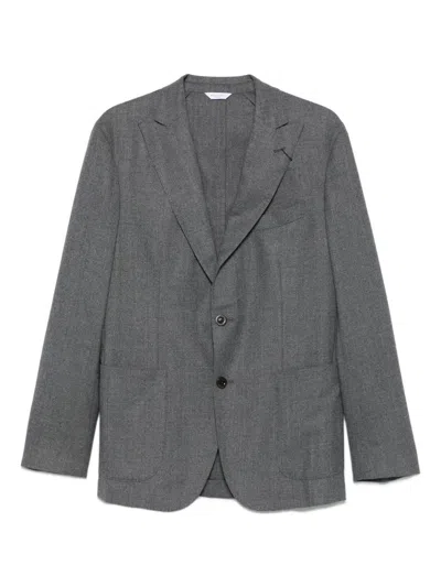 BOGLIOLI BOGLIOLIGRAY JACKET WITH BUTTONS