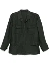 Boglioli Dark Green Linen Jacket