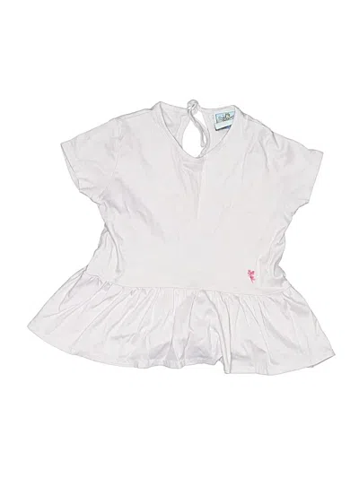 Pre-owned Bognar& Piccolini Kids' Short Sleeve T-shirt In White