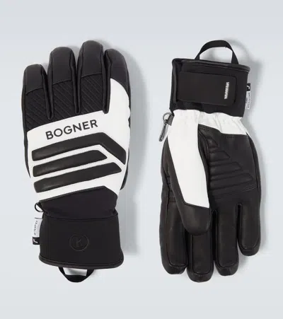 Bogner Alex Logo Ski Gloves In Black