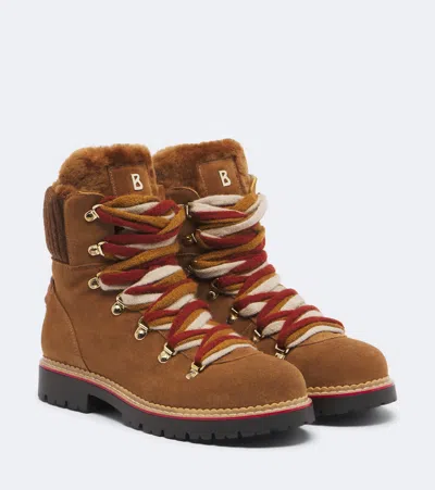 Bogner Andermatt Suede Lace-up Boots In Brown