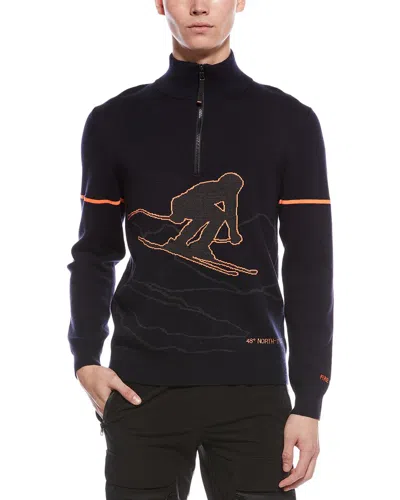 Bogner Andrian 2 Wool-blend Mock Neck Sweater In Black