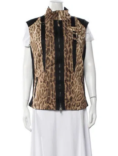 Pre-owned Bogner Animal Print Vest In Multi