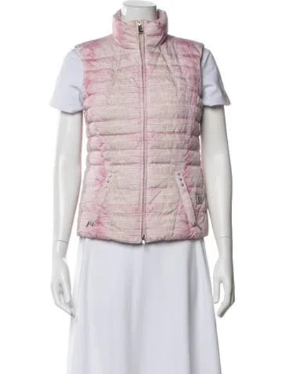 Pre-owned Bogner Animal Print Vest In Pink