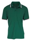 Bogner Arik Striped-collar Polo Shirt In Green