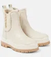 Bogner Chelsea Boots Arosa 8 Aus Leder Mit Shearling In Weiss