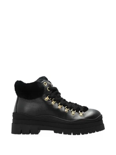 Bogner Arosa Leather Snow Boots In Black