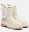 Bogner Arosa Shearling-lined Leather Ankle Boots In Neutral