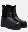 Bogner Arosa Shearling-lined Leather Chelsea Boots In Black