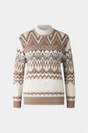 Bogner Avena Norwegian Sweater In Eggshell In White