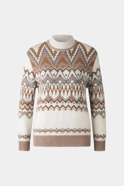 Bogner Avena Norwegian Sweater In Eggshell In White