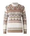 Bogner Avena Norwegian Sweater In Eggshell In White