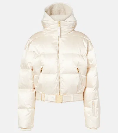 Bogner Aya Ski Suit And Down Jacket Set In Beige