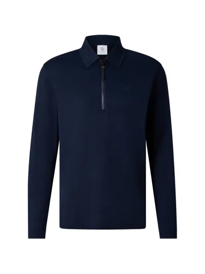 Bogner Bailey Long-sleeve Polo Shirt In Multi