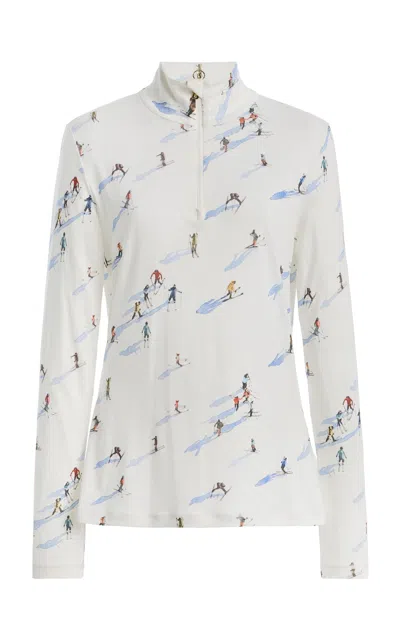 Bogner Baselayer Mit Skifahrer-print In White