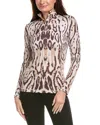 Bogner Beline2 1/4-zip Pullover In Animal Print
