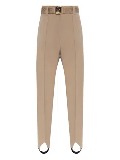 Bogner Belted Ski Trousers In Neutral