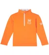 Bogner Benno Printed Half-zip Technical Top In Orange
