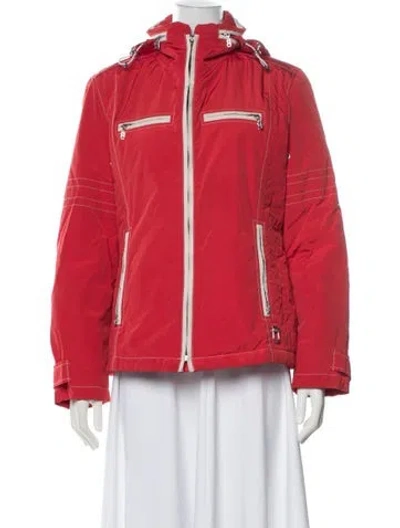Pre-owned Bogner Biker Jacket In Red