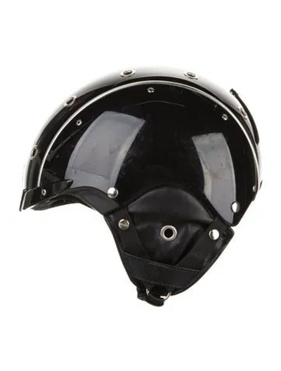 Pre-owned Bogner Black Metalized Motorcycle Helmet