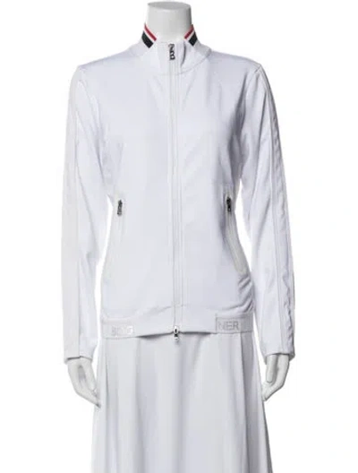 Pre-owned Bogner Bomber Jacket In White