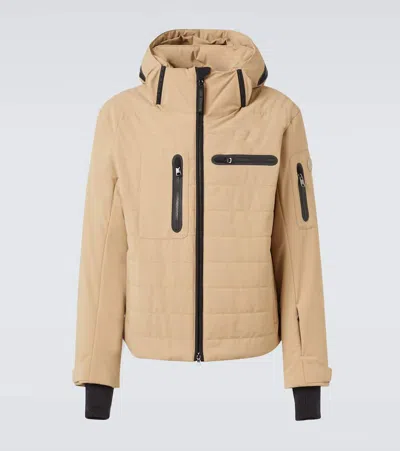 Bogner Bond21-t Hooded Ski Jacket In Sand