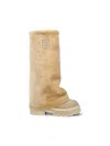 Bogner Shearling Logo-detail Boots In Neutral