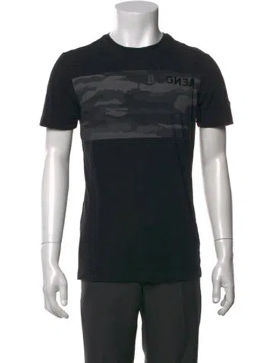 Pre-owned Bogner Camouflage Print Crew Neck T-shirt In Black